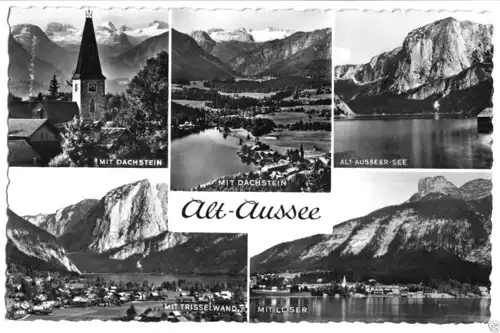 AK, Alt-Ausee, fünf Abb., 1957