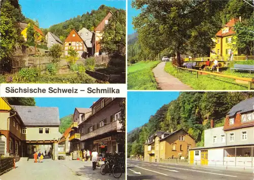AK, Schmilka Sächs. Schweiz, vier Abb., 1981