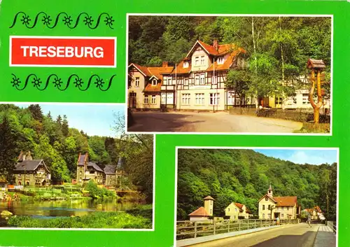 AK, Treseburg Kr. Wernigerode Harz, drei Abb., 1982