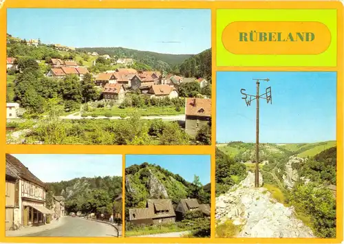 AK, Rübeland Harz, vier Abb., 1987