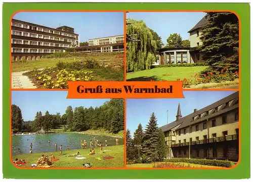 AK, Geringswalde Kr. Zschopau, OT Warmbad, vier Abb., 1986