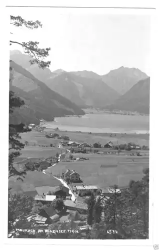 Ansichtskarte, Maurach am Achensee, Teilansicht, Echtfoto, 1925