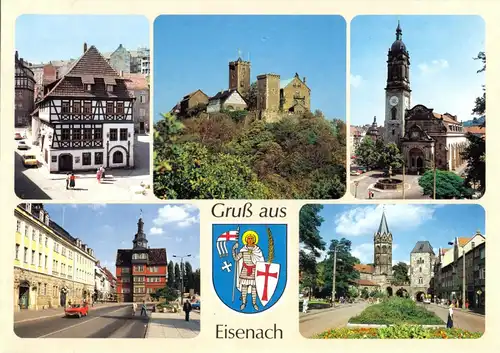 AK, Eisenach, fünf Abb., um 1995