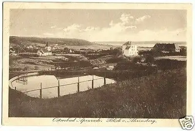 AK, Ostseebad Apenrade, Nordschleswig, Aabenraa, Blick vom Ahrensberg, 1917