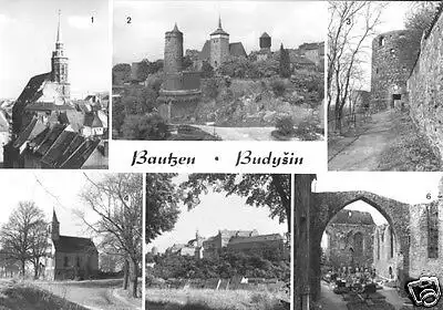 Fotokarte, Bautzen, sechs Abb., um 1981