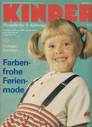Modezeitung mit Schnittmusterbogen, Kinder 1/89