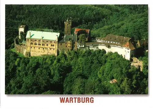 AK, Eisenach, Luftbildansicht der Wartburg, 2001