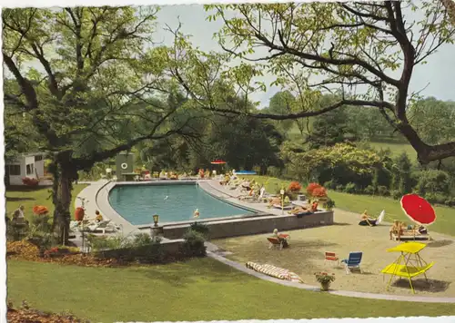 AK, Badenweiler, Schwimmbad im Hotel Römerbad, um 1966