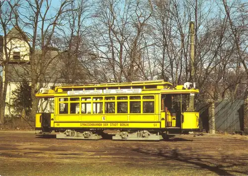 AK, Berlin, Triebwagen 68 der Städtischen Straßenbahn Berlin, Baujahr 1910, 1987