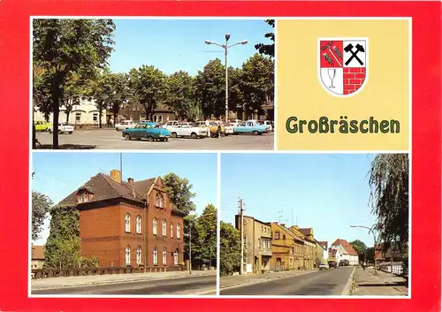 AK, Großräschen, drei Abb und Wappen, 1992