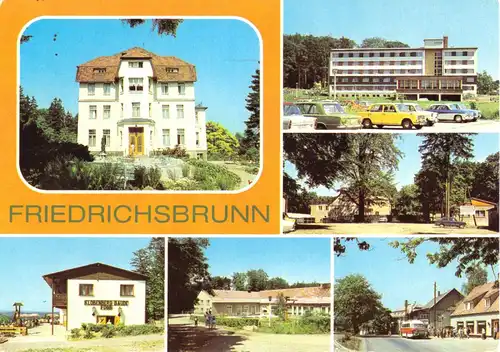 AK, Friedrichsbrunn Kr. Quedlinburg, sechs Abb., 1982