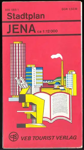 Stadtplan, Jena, 1980