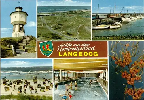 AK, Nordseeinsel Langeoog, sechs Abb., um 1990