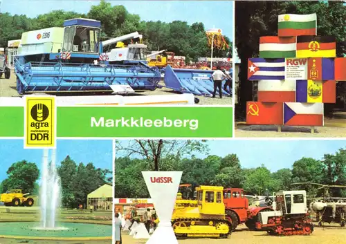 AK, Markkleeberg bei Leipzig, Landwirtschaftsausstellung, vier Abb., 1978