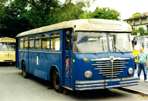 Foto im AK-Format, Berlin, BVG, Bus als Linie A17 nach Roseneck, um 1999