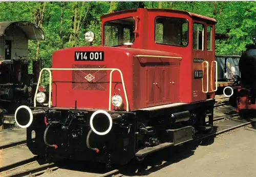 AK, Diesellokomotive V 14 001 der Berliner Eisenbahnfreunde e.V., um 1980