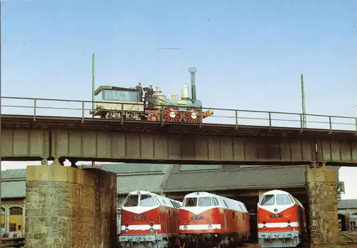 AK, Chemnitz, Fahrzeugwerk (ehem. RAW), Saxonia-Nachbau und Dieselloks, 1989