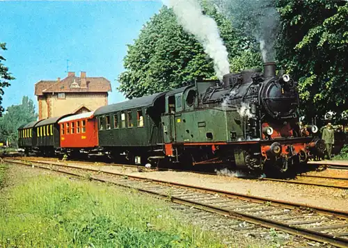 AK, Rinteln, DEW-Dampfzug mit Lok "Mevissen 4" in Rinteln Nord, um 1985