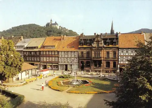 AK, Wernigerode Harz, Nicolaiplatz, 1988