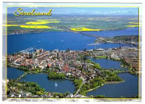 AK, Stralsund, Luftbildansicht der Insel, um 2010