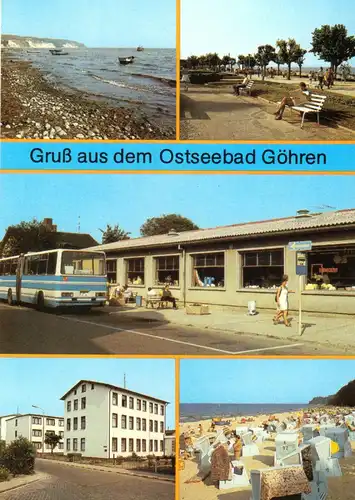 AK, Ostseebad Göhren Rügen, fünf Abb., 1987