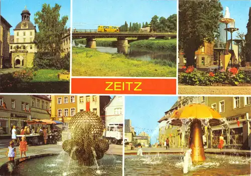 AK, Zeitz, fünf Abb., 1982