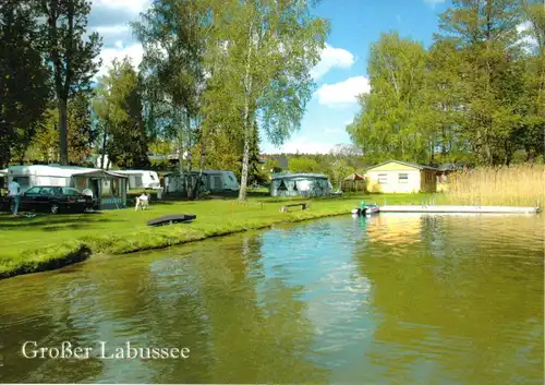 AK, Groß Quassow, Campingpark Havelberge, Großer Labussee, Vers. 2, um 1995