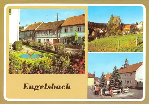 AK, Engelsbach Kr. Gotha, drei Abb., 1987