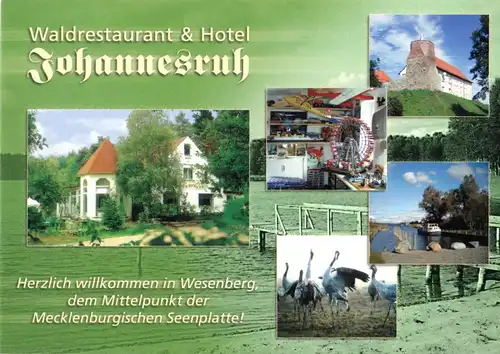 AK, Wesenberg Meckl., Waldrestaurant - Hotel "Johannesruh", um 2000