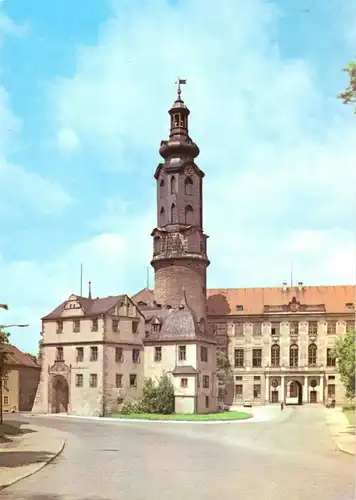 AK, Weimar, Blick zum Schloß, 1974