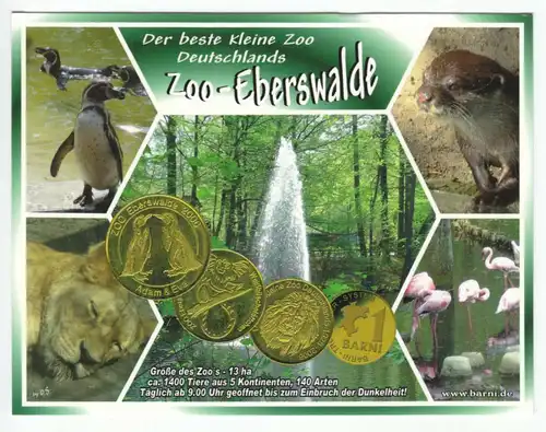 AK, Eberswalde, Zoo Eberswalde, fünf Abb., um 2000