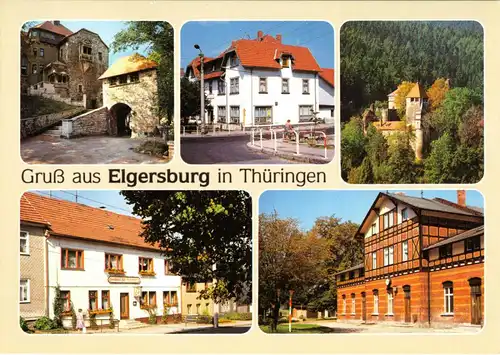 AK, Elgersburg Thür., fünf Abb., um 2000