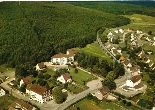 AK, Neuhaus im Solling, Luftbildteilansicht, um 1972