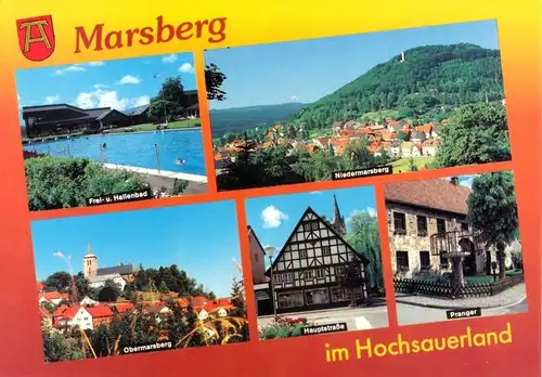 AK, Marsberg Hochsauerland, fünf Abb., gestaltet, 1993