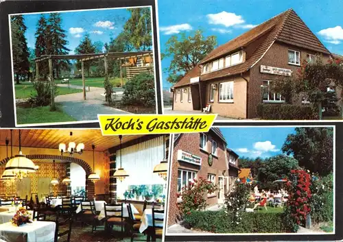 AK, Bruchhausen-Vielsen - Homfeld 35, Koch's Gaststätte, vier Abb., 1989