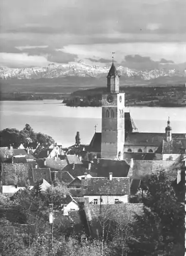 AK, Überlingen Bodensee, Teilansicht, ca. 1965