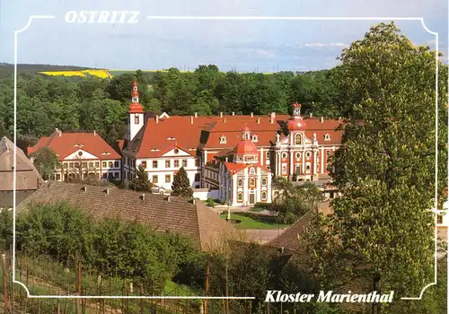 AK, Ostritz Kr. Görlitz, Kloster St. Marienthal, Teilansicht, um 1997