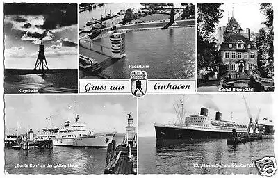 AK, Cuxhaven, fünf Abb., um 1964