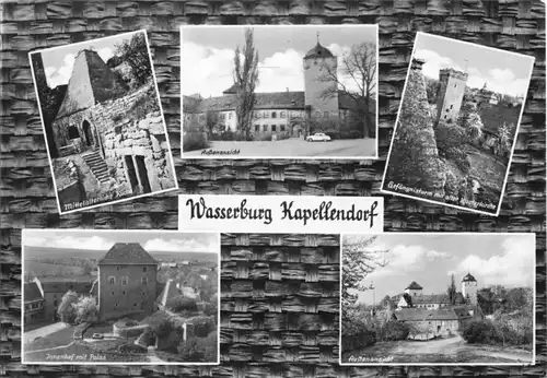 AK, Kapellendorf, Wasserburg Kapellendorf, fünf Abb., gestaltet, 1964