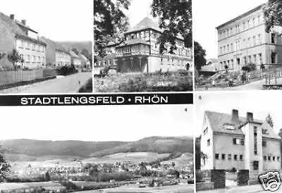 AK, Stadtlengsfeld Rhön, fünf Abb., u.a. Schule, 1981