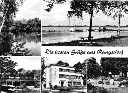 AK, Rangsdorf Kr. Zossen, fünf Abb., 1970