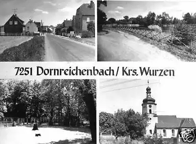 AK, Dornreichenbach Kr. Wurzen, vier Abb., ca. 1987