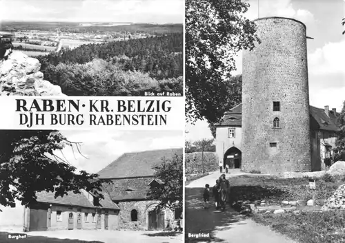 AK, Raben Kr. Belzig, Jugendherberge Burg Rabenstein, 1966