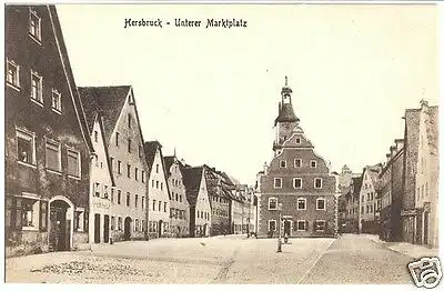 AK, Hersbruck, Unterer Marktplatz, um 1914