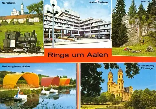AK, Rings um Aalen, fünf Abb., 1978