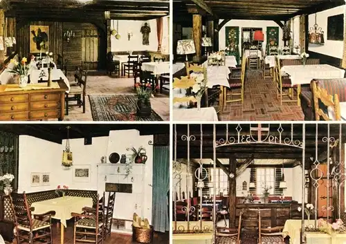 AK, Glottertal südl. Schwarzw., Gasthof und Hotel Hirschen, Innenans., um 1972