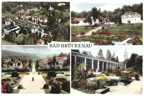 AK, Bad Brückenau, vier Abb., 1960