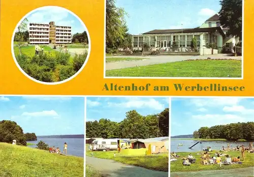 AK, Altenhof am Werbellinsee, fünf Abb., gestaltet, 1987
