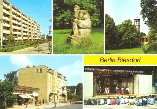 AK, Berlin Biesdorf, fünf Abb., 1988
