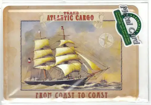 AK, Metal Card, Werbekarte aus Metall, Trans Atlantic Cargo, um 2000